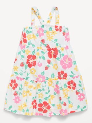 Printed Sleeveless Tiered Dress for Toddler Girls | Old Navy (US)