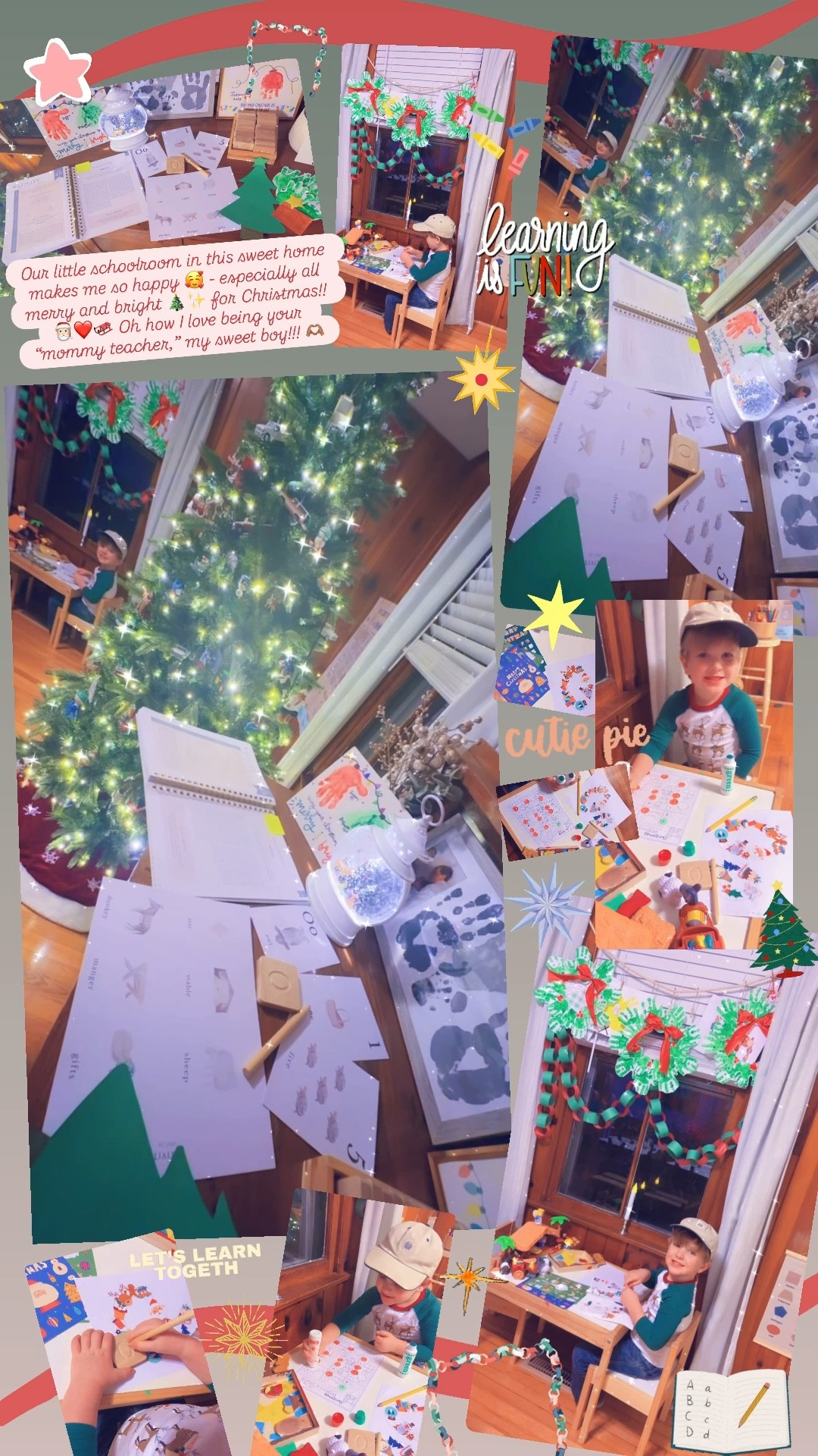 Our little schoolroom in this sweet home makes me so happy 🥰 - especially all merry and bright 🎄✨ for Christmas!! 🎅🏻❤️🛷 Oh how I love being your “mommy teacher,” my sweet boy!!! 🫶🏽

#LTKHoliday