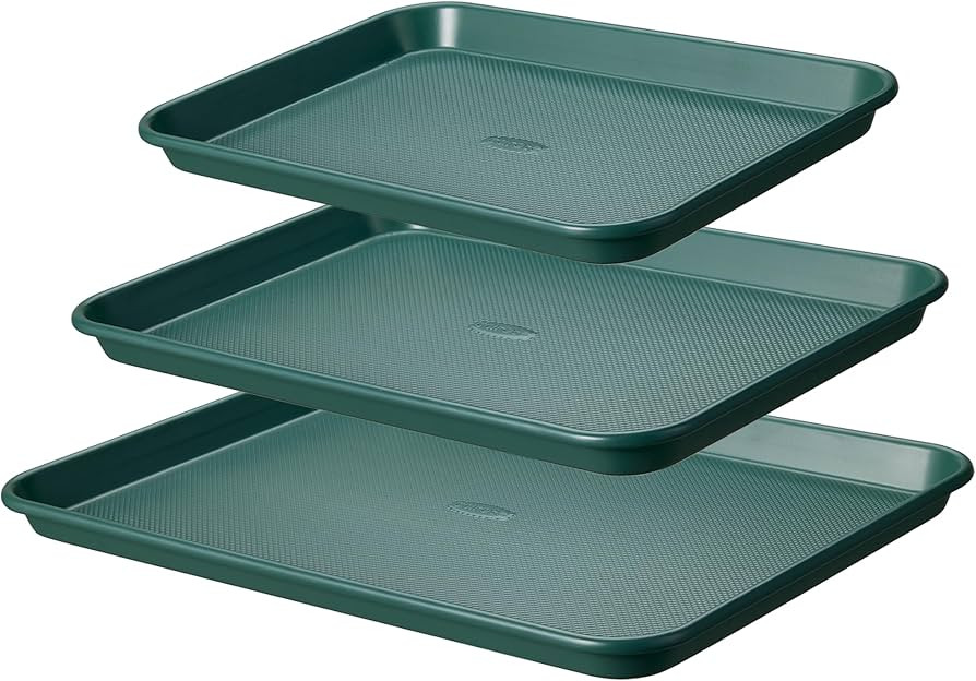 CAROTE 3-Piece Baking Pan Set - Bakeware Set, Baking Sheet Set Including 13 Inch 15 Inch 17 Inch ... | Amazon (US)