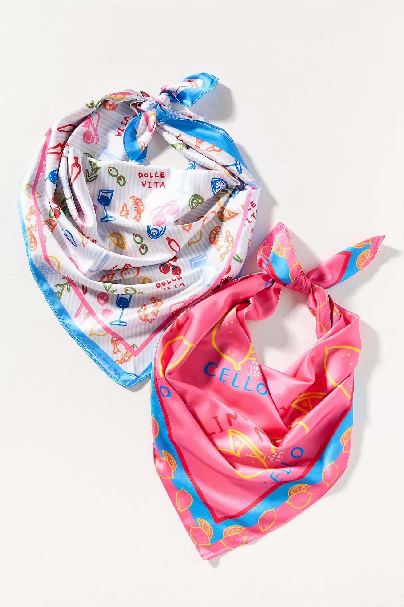 Celandine Printed Hair Scarves, Set of 2 | Anthropologie (US)