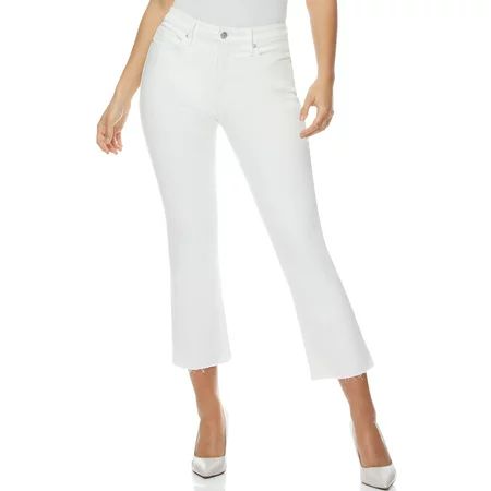 Sofia Jeans by Sofia Vergara Mayra High Waist Crop Flare Jeans, Women's | Walmart (US)