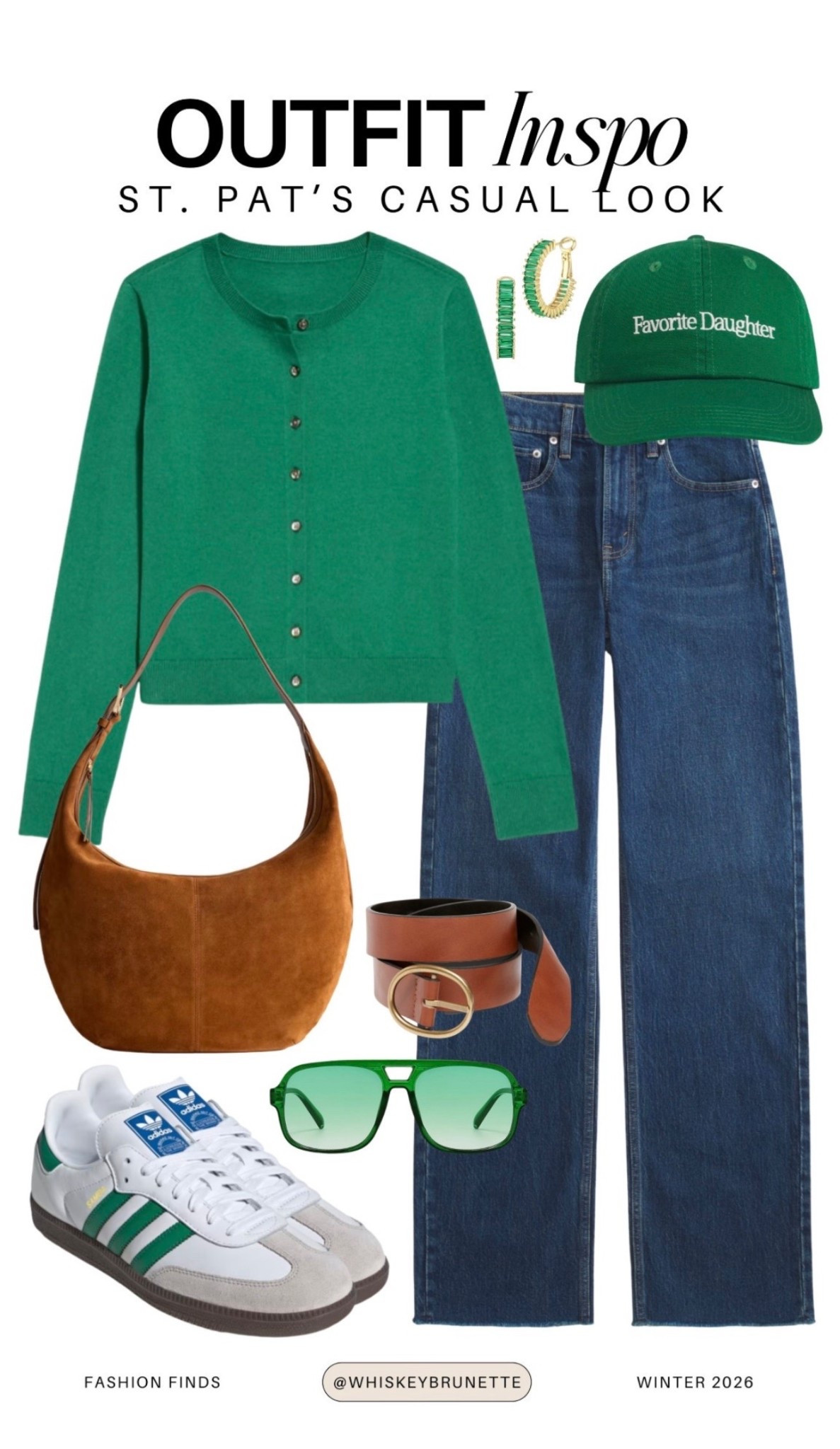 St Patrick’s day casual outfit idea

Casual green outfit inspo
Graphic tee with denim
Lightweight sweater and jeans
Neutral sneakers or flats
Festive but subtle accessories
Layered jacket for spring weather
Everyday shamrock details
Relaxed holiday-ready look

#LTKdayinmylife #LTKSpringSale #LTKSeasonal