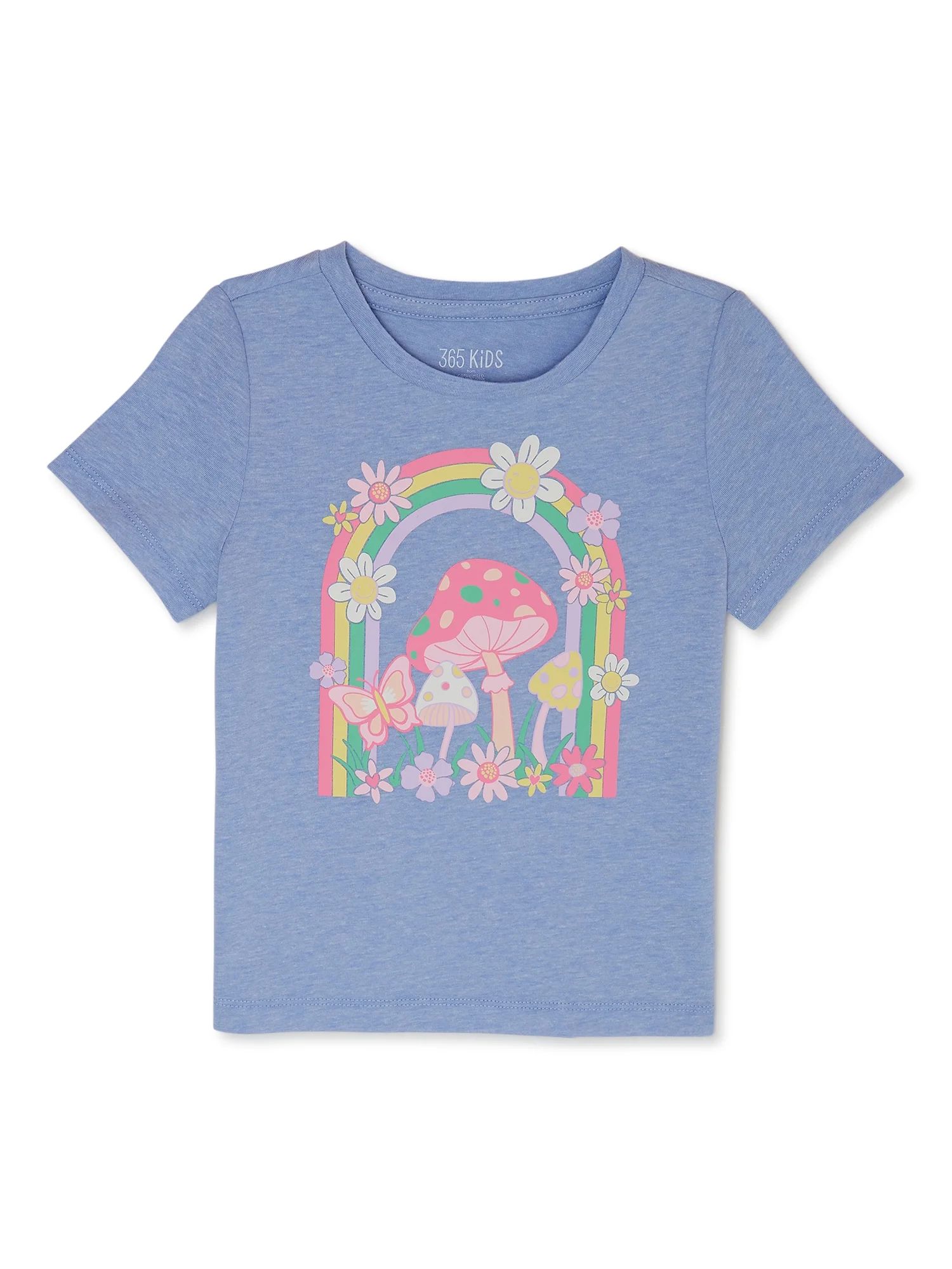 365 Kids from Garanimals Girls’ Short Sleeve Graphic Tee, Sizes 4-10 | Walmart (US)