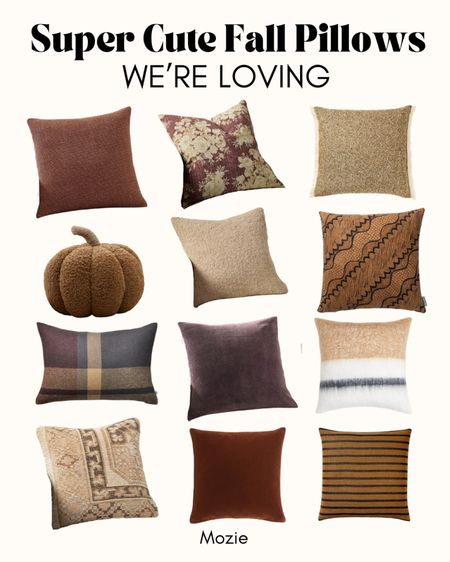 12 Super cute Fall Pillows We’re loving this year! Cozy fall pillows. Cozy home decor. Fall living room decor. Fall living room ideas. Fall aesthetic. Home decor for fall.

#LTKSeasonal #LTKhome