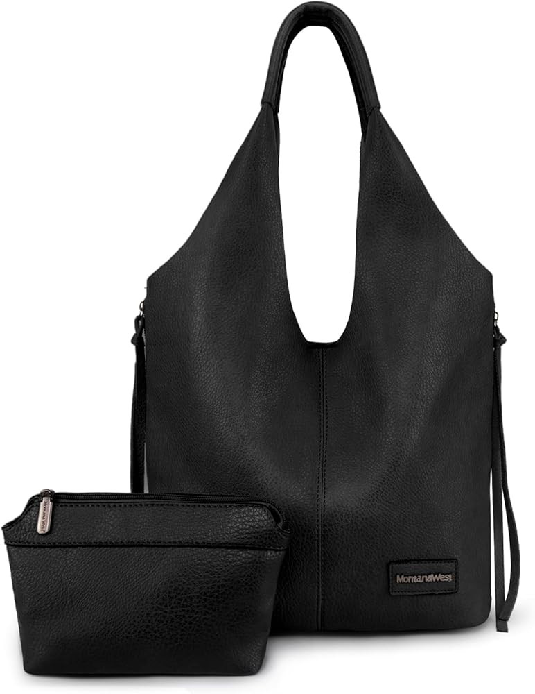 Montana West Slouchy Hobo Bags for Women Soft Designer Shoulder Purses Ladies Top Handle Handbag | Amazon (US)