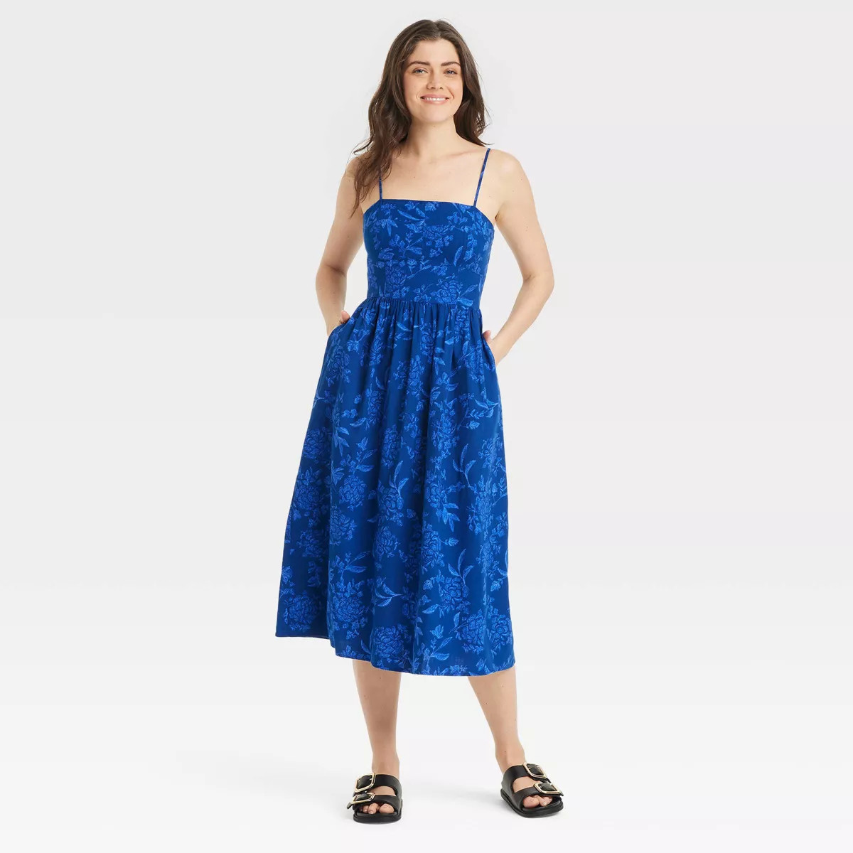 Women's Corset Midi A-Line Dress - Universal Thread™ | Target