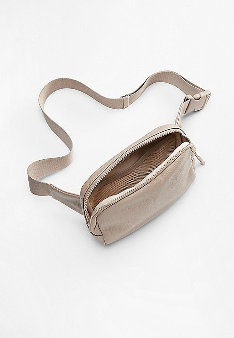 Large Faux Leather Crossbody Belt Bag | Maurices