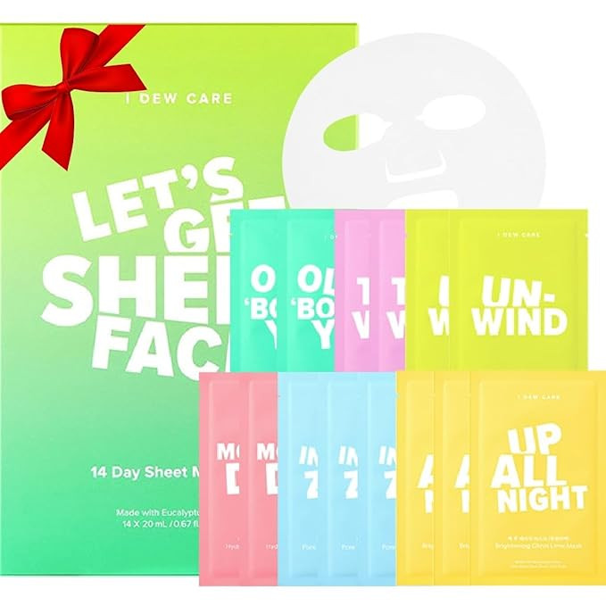 I DEW CARE Korean Glass Skin Sheet Mask 14 Variety Pack | Face Mask Pack For Perfect Skin Care Ro... | Amazon (US)