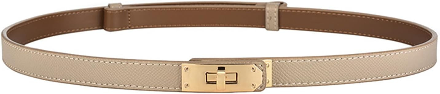 FENLDY Women's Skinny Belt Solid Color Alloy Turn Lock Adjustable Waist Size 19.5-35.5 In For Dresses Jeans Pants | Amazon (US)