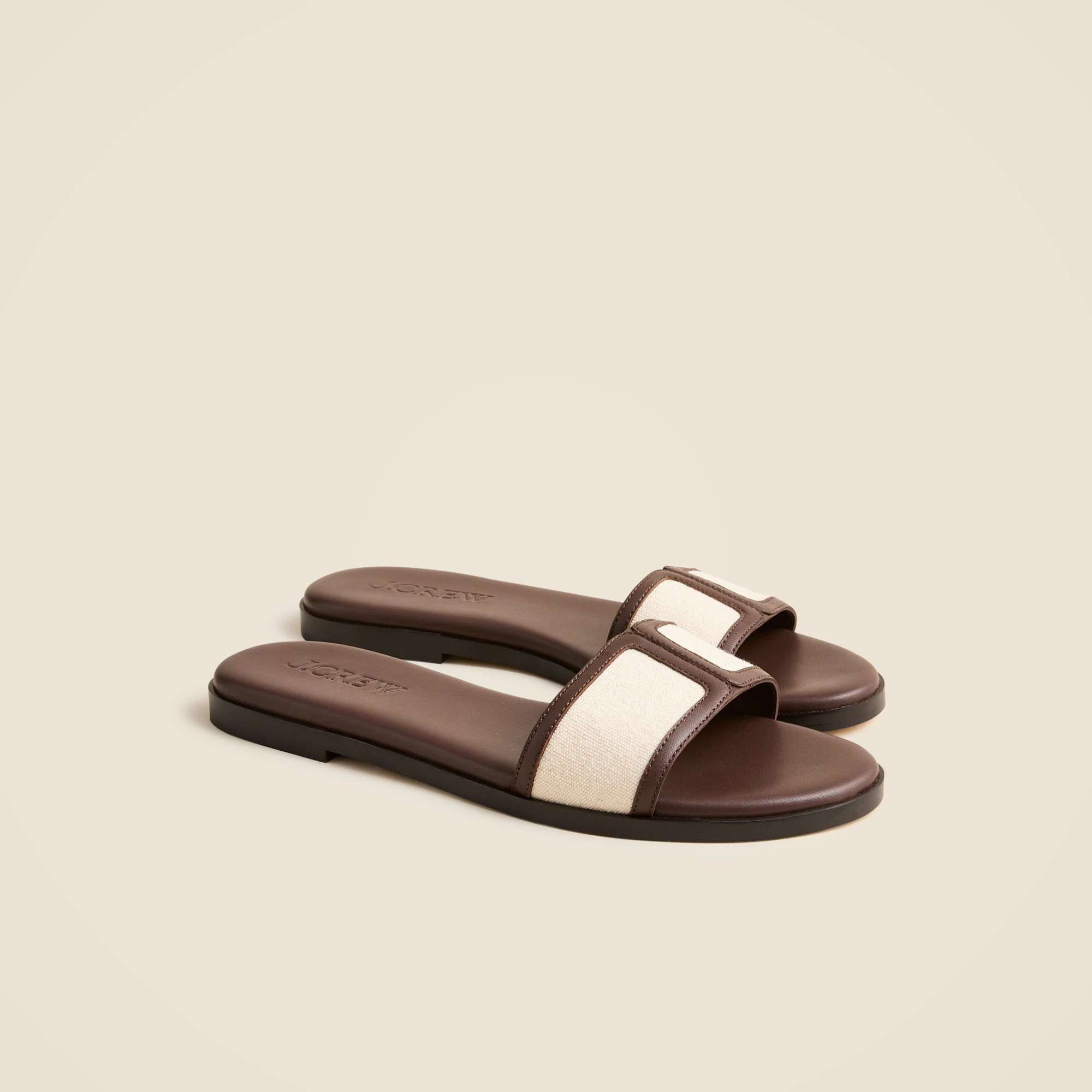 Georgina sandals in canvas and leather | J. Crew US