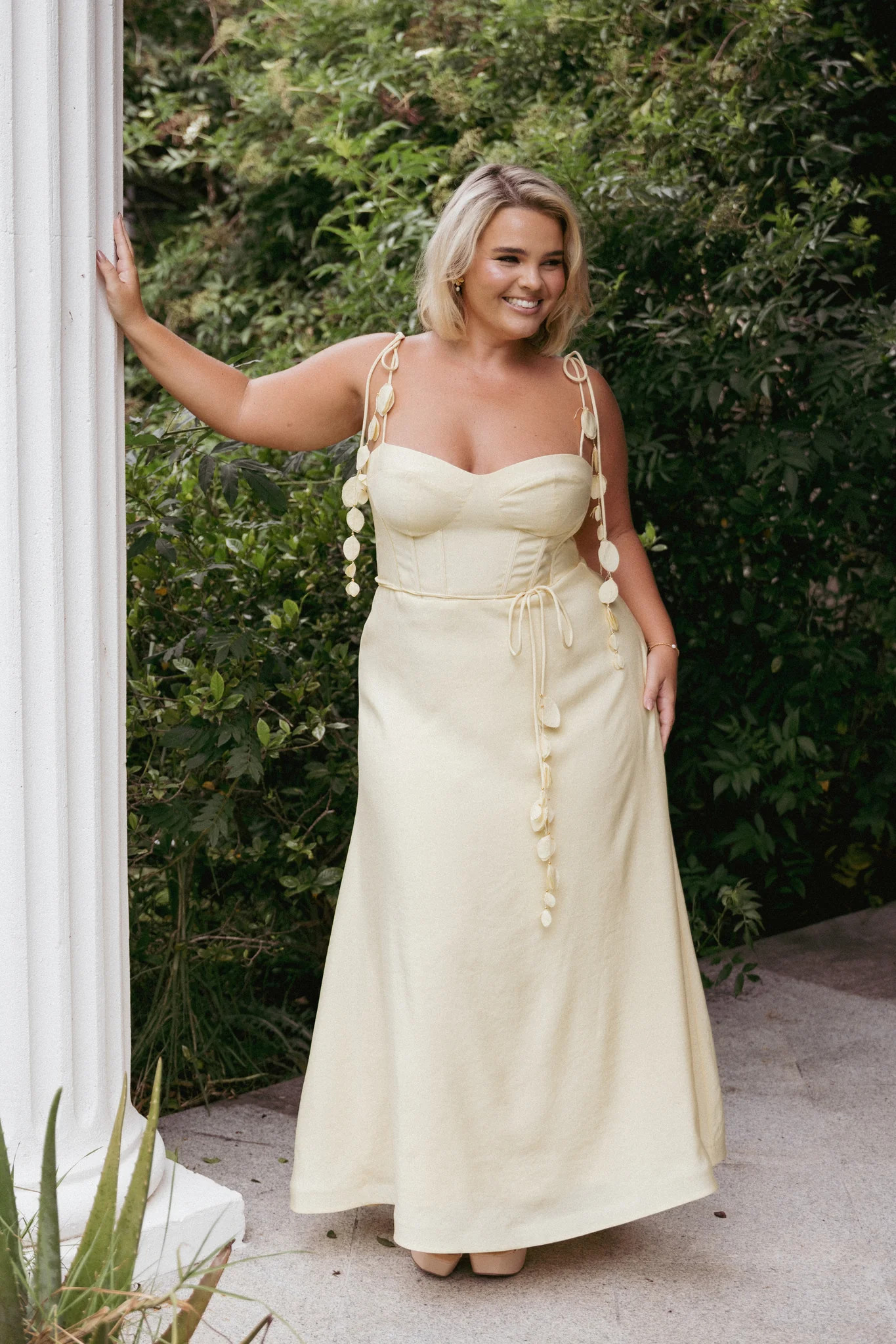 Della Midi Dress - Yellow | Petal & Pup (US)