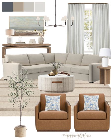 Living room design ideas, living room mood board, sectional sofa, home decor ideas, home inspiration #livingroom

#LTKSaleAlert #LTKHome #LTKStyleTip
