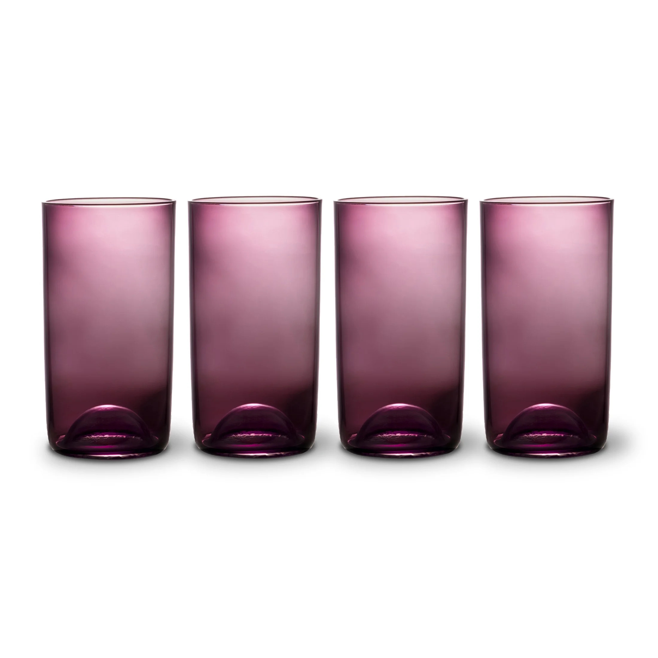 Thyme & Table 20 fl oz Magenta Sphere Drinking Glasses, Set of 4 | Walmart (US)