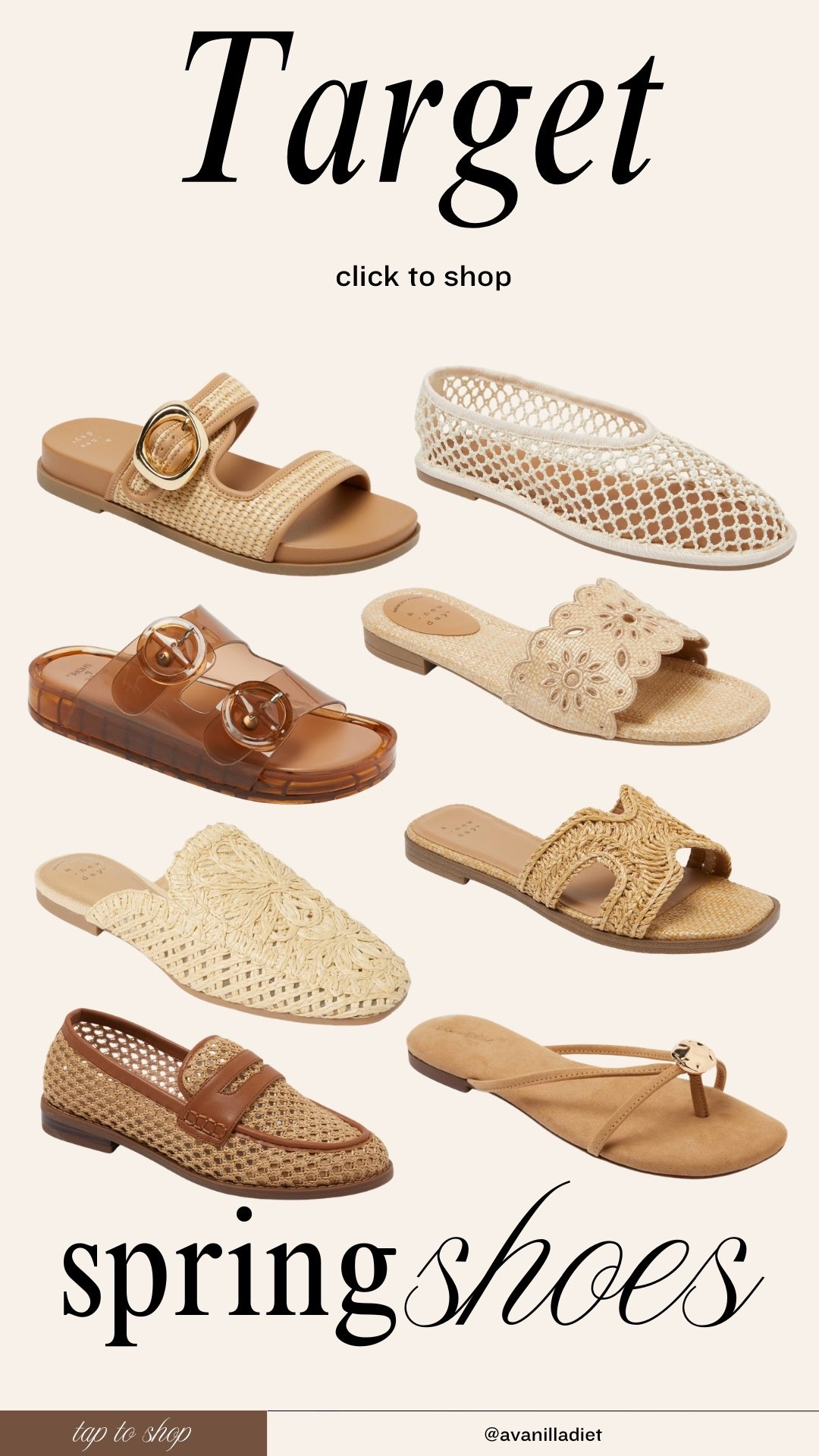 The perfect spring shoes at Target! 👡

Spring outfits, vacation outfits, date night, girls night, everyday basics

#LTKgrwm #LTKootd #LTKSeasonal