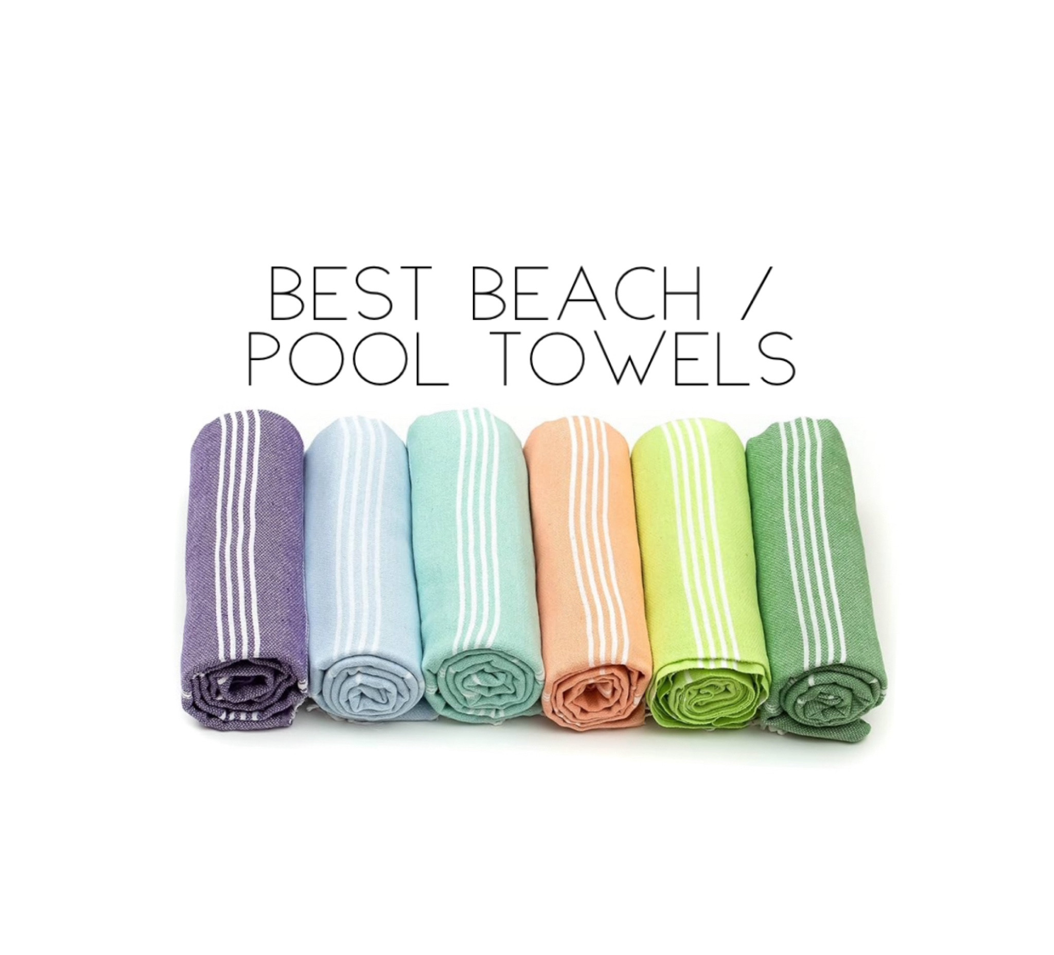 These towels are super lightweight, easy to travel with, convenient to store and simple to wash! They are perfect for a quick dry off after a quick dip. 

#amazonfinds #towels #turkishtowels #pooltowel #poolhacks #beachaccessories #beachtowel 