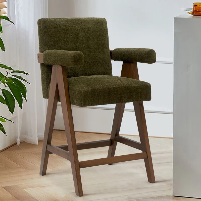 Angellena Counter Stool With ArmsSee More by Wade Logan®Rated 4.3 out of 5 stars.4.33 Reviews$25... | Wayfair Professional