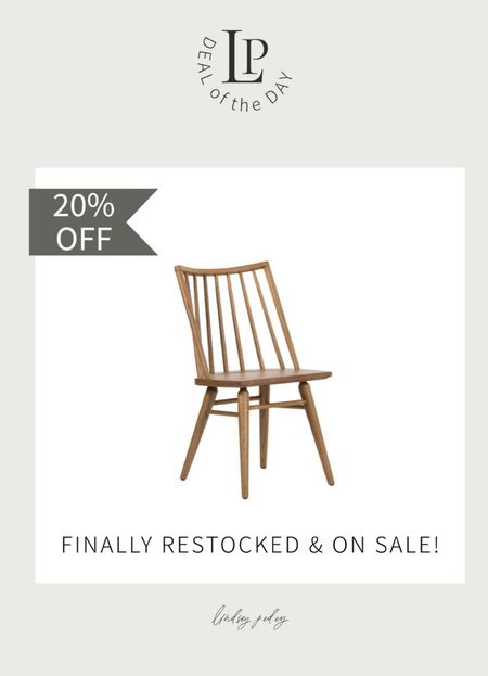 These chairs have been out of stock everywhere in the natural wood FOR MONTHS! They’re 20% off + free ship! I ordered 6 for our dining room! 

Dining chair, office chair, wood chair, Kathy Kuo home, windsor chair, sale, Memorial Day, deal of the day, restock 

#LTKhome #LTKsalealert