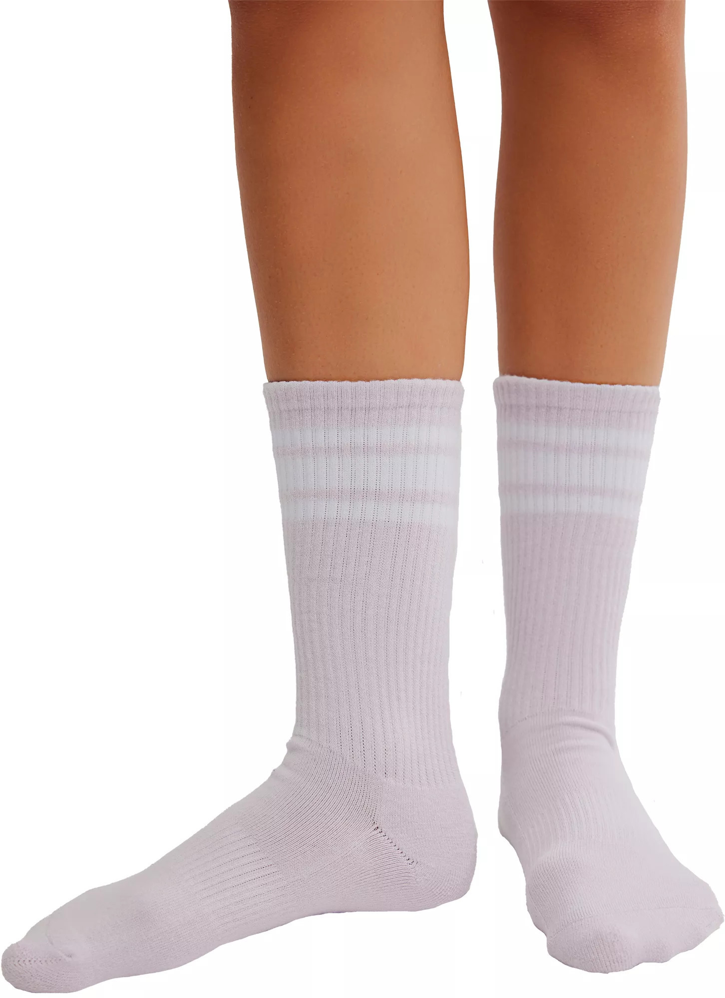 FP Movement Women's Logo Stripe Tube Socks, Ivory/Rose Quartz | DICK'S Sporting Goods
