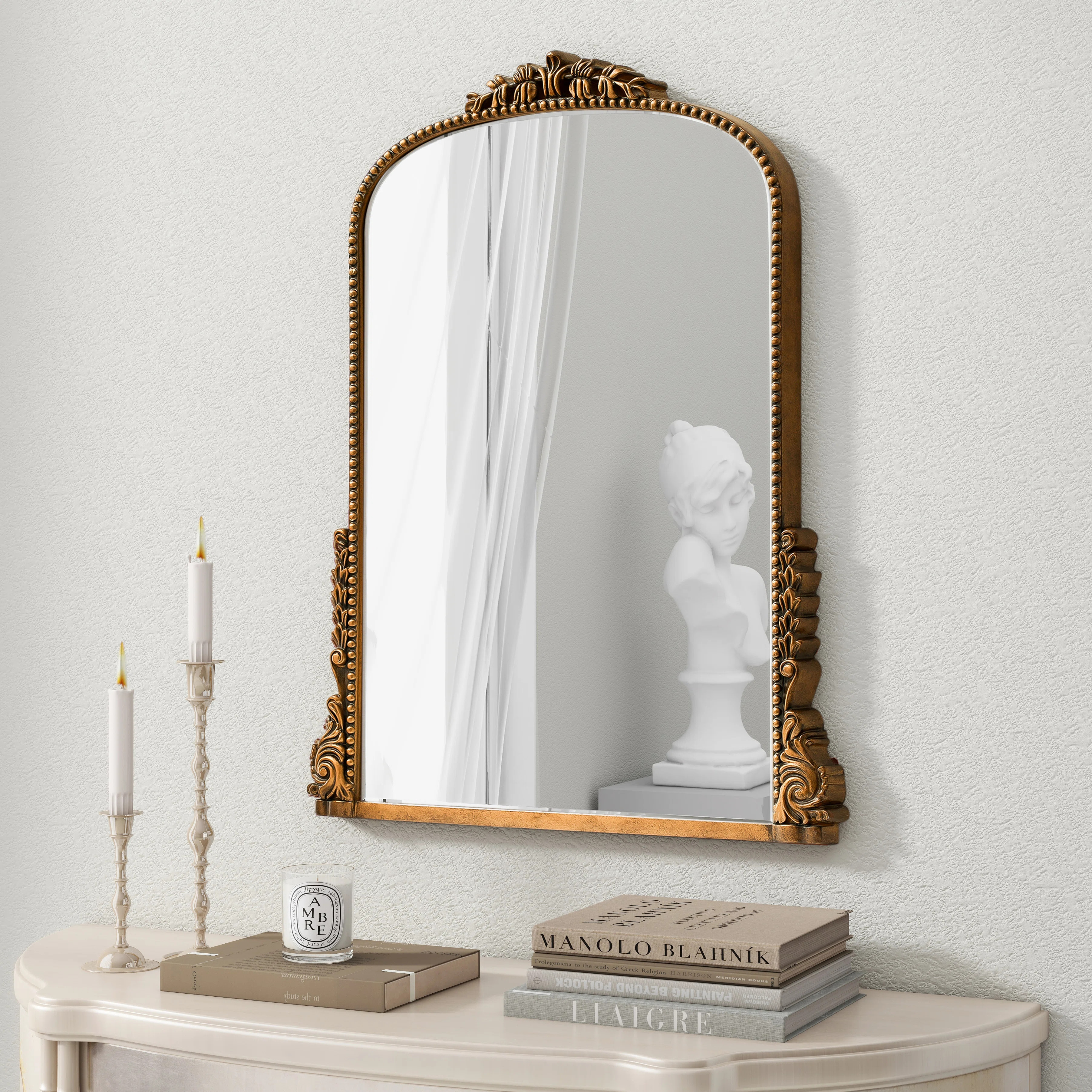 House of Hampton Euri Baroque Ornate Arch Wall Mirror & Reviews | Wayfair | Wayfair North America