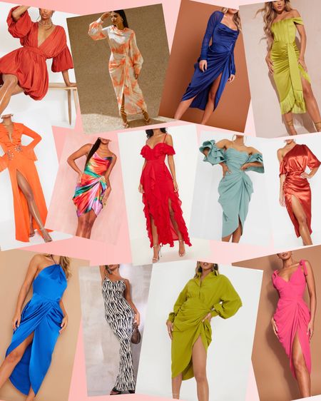 Affordable and beautiful vacation/wedding guests/ date night dresses I am loving from pretty little thing.. check the links below. 50% off sale going on now! 

#LTKunder50 #LTKunder100 #LTKstyletip