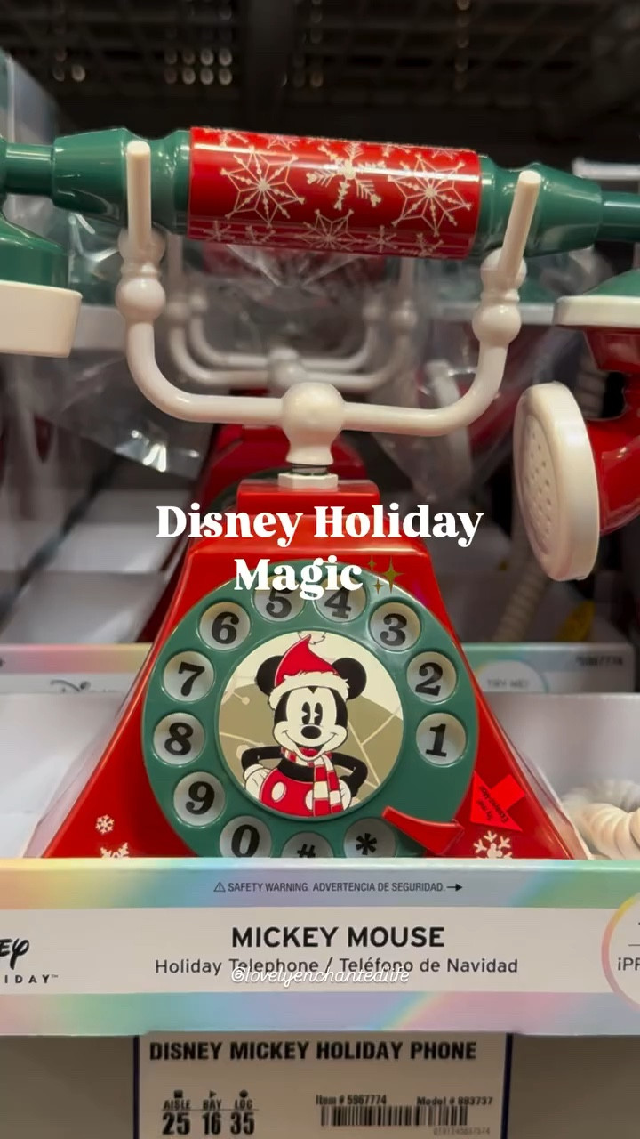 Runnn to Lowe’s…How cute is this Disney Christmas phone for the little’s! A special holiday hotline - yes, please and ty. 

✨Disney seasonal is all on sale at Lowe’s, good time for a deal 😉

#disney #disneychristmas #christmas #candycane #jolly #tistheseason #disneylowes #disneyhome #santa #mickey
#disneyphone #mickeysanta #disneyblogger #disneyfind

#LTKHoliday #LTKSaleAlert #LTKSeasonal