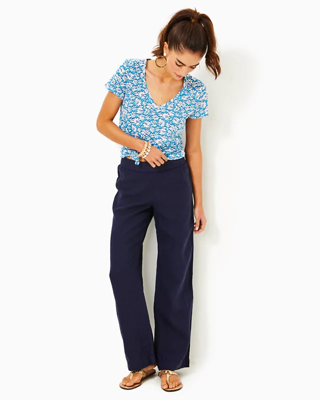 31" Deri Linen Palazzo Pant | Lilly Pulitzer