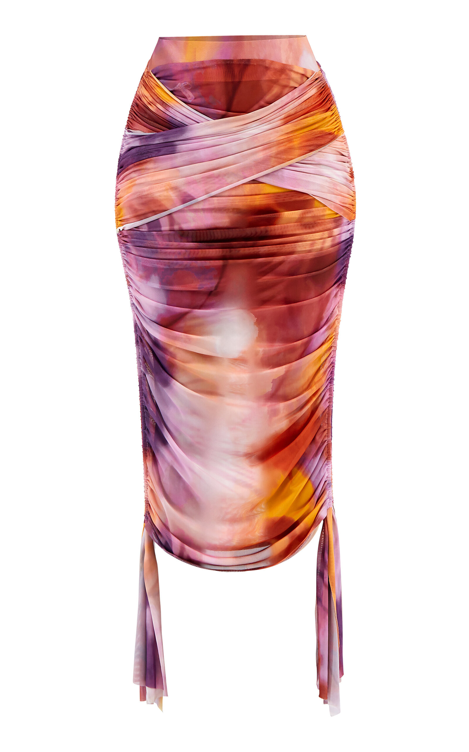 Andrea Iyamah - Bina Mesh High Waist Skirt - Print - M - Moda Operandi | Moda Operandi (Global)