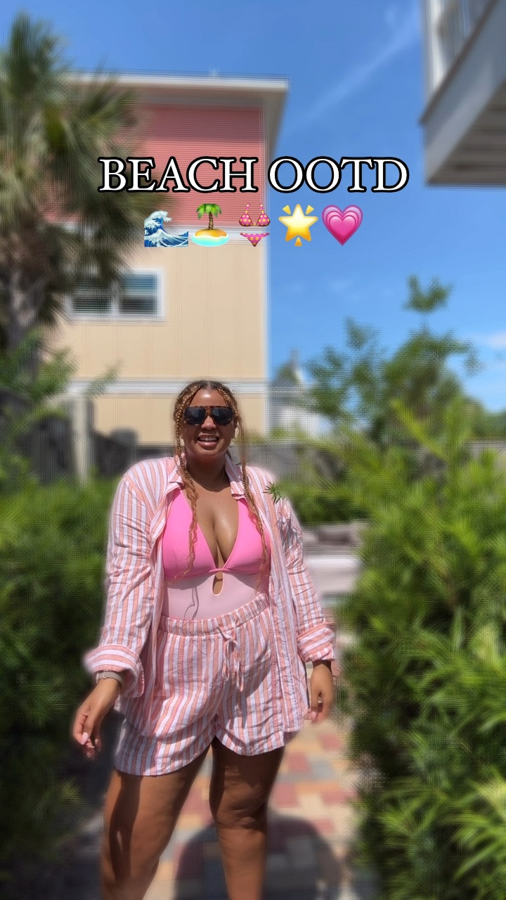 Beach OOTD 💕👙🌟🏝️🌊

#LTKSwim #LTKPlusSize #LTKMidsize
