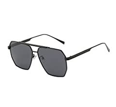 BUTABY Retro Sunglasses for Women Men Vintage Oversized Square Sun Glasses Classic Polarized Shad... | Amazon (US)