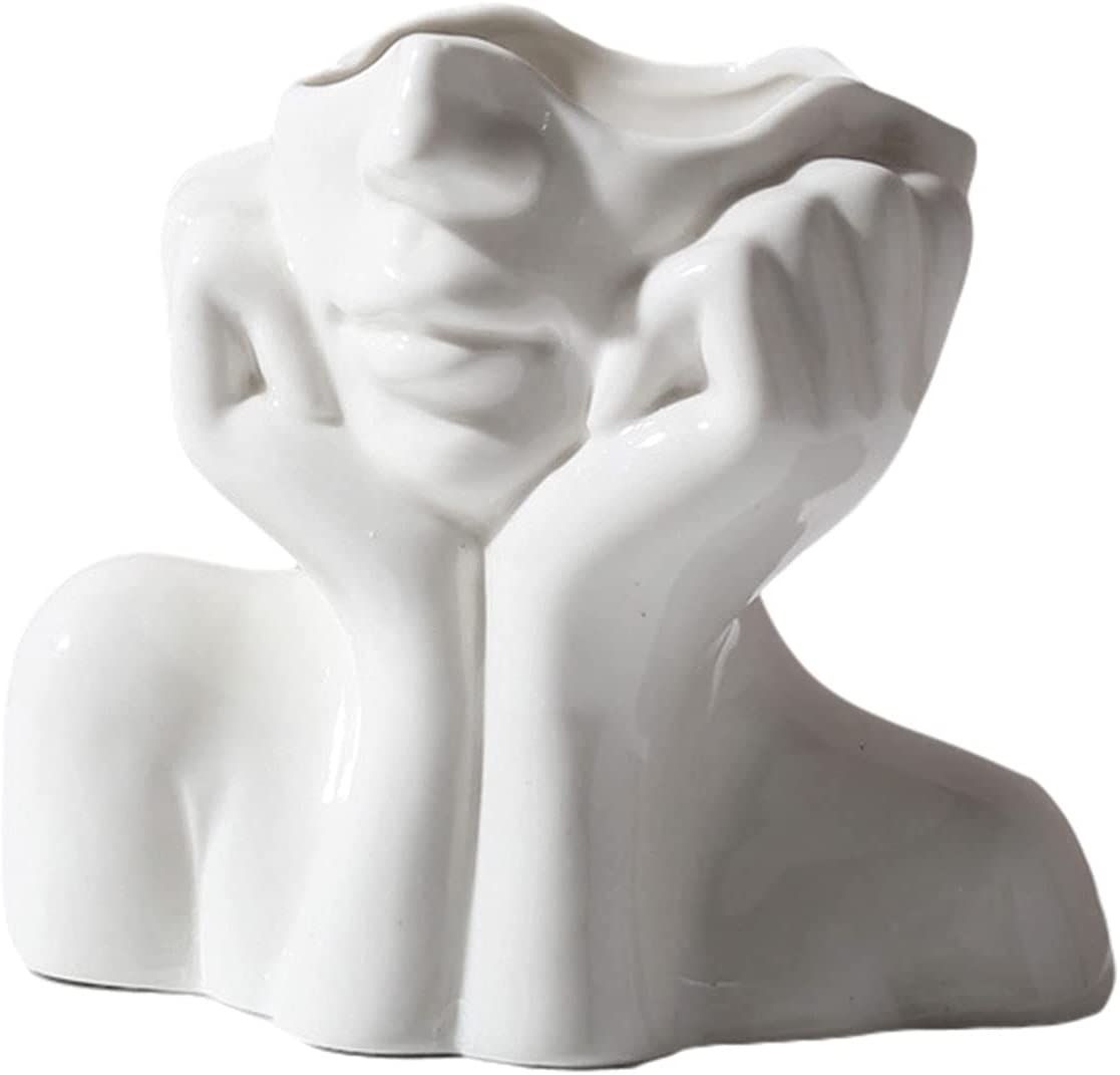 Amazon.com: Female Form Face Vase Art Vase for Home Office Décor Feminist Decor Modern Body Flow... | Amazon (US)