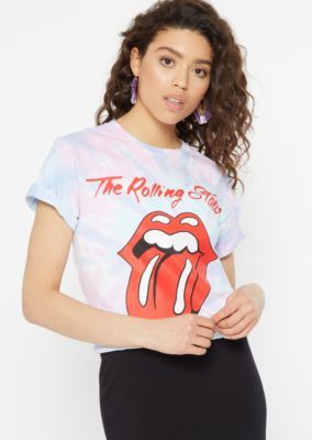 Pink Tie Dye Rolling Stones Graphic Tee | rue21