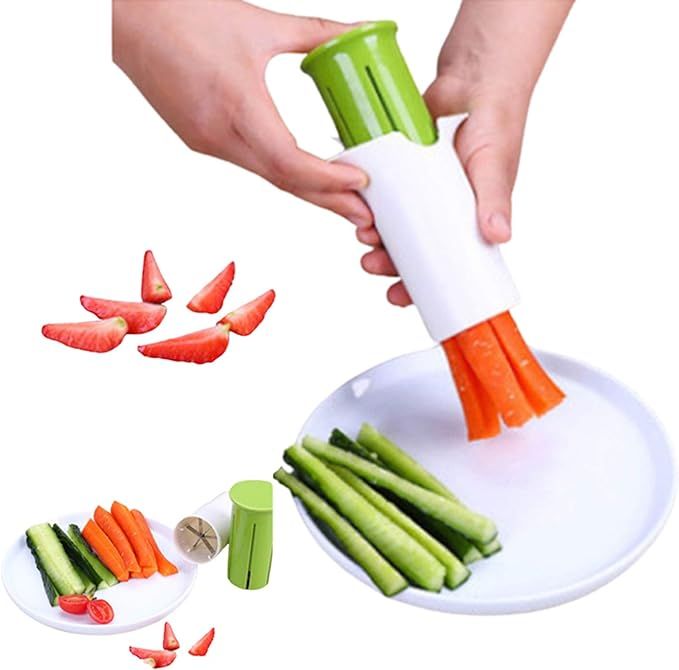 Cucumber Slicer, Strawberry Slicer, Grape Slicer, Carrot Cutter, Potato Cutter, Creative Kitchen ... | Amazon (US)