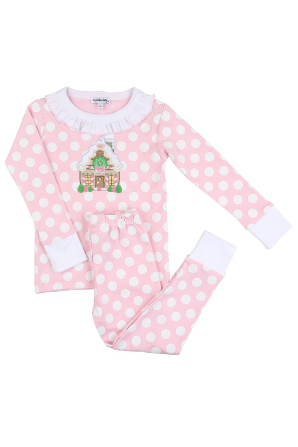 Gingerbread Fun Ruffle Long Pajamas | The Frilly Frog