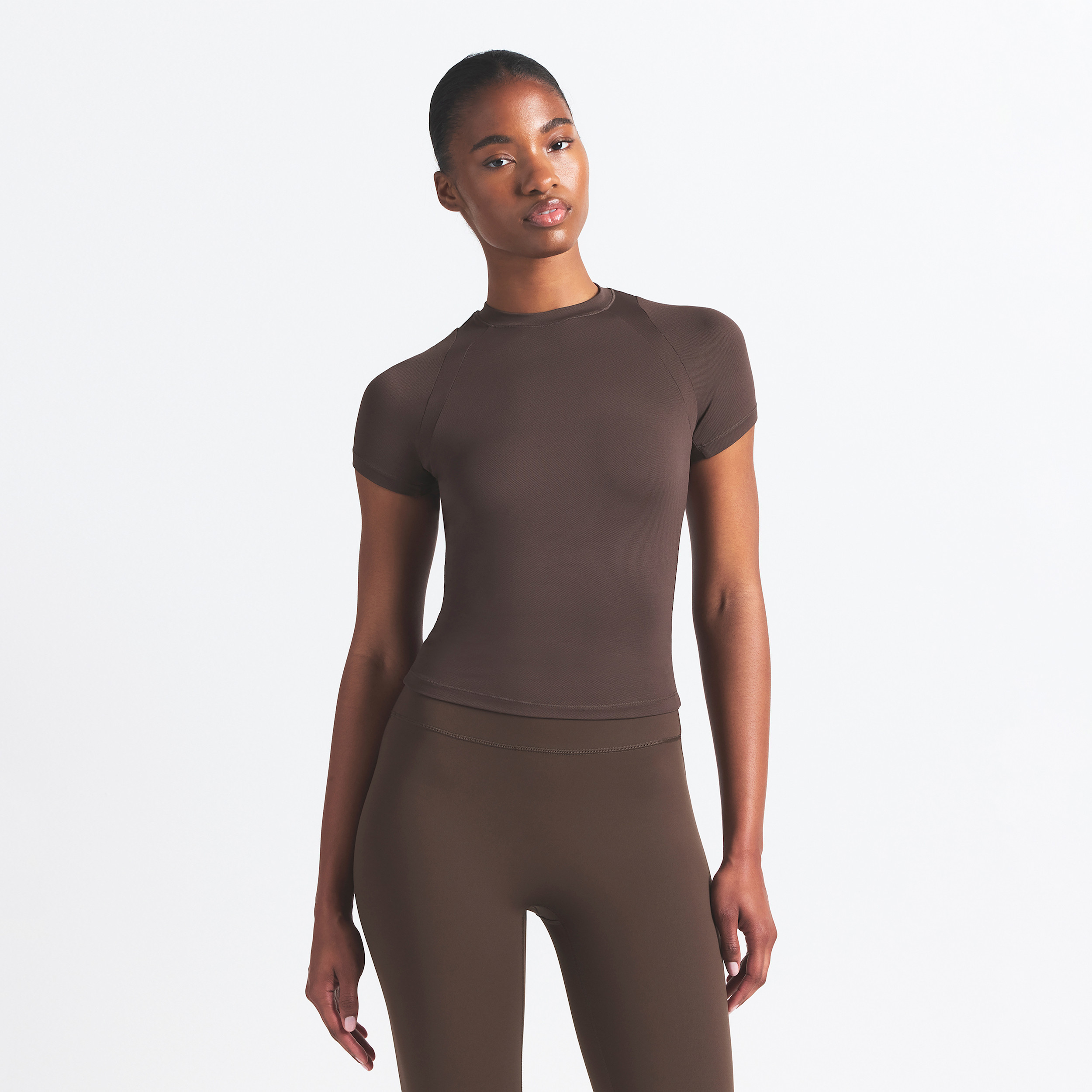 Nike SKIMS Airy Women's Baby T-Shirt in Brown | TPTSH2738-DSP | Nike (US)