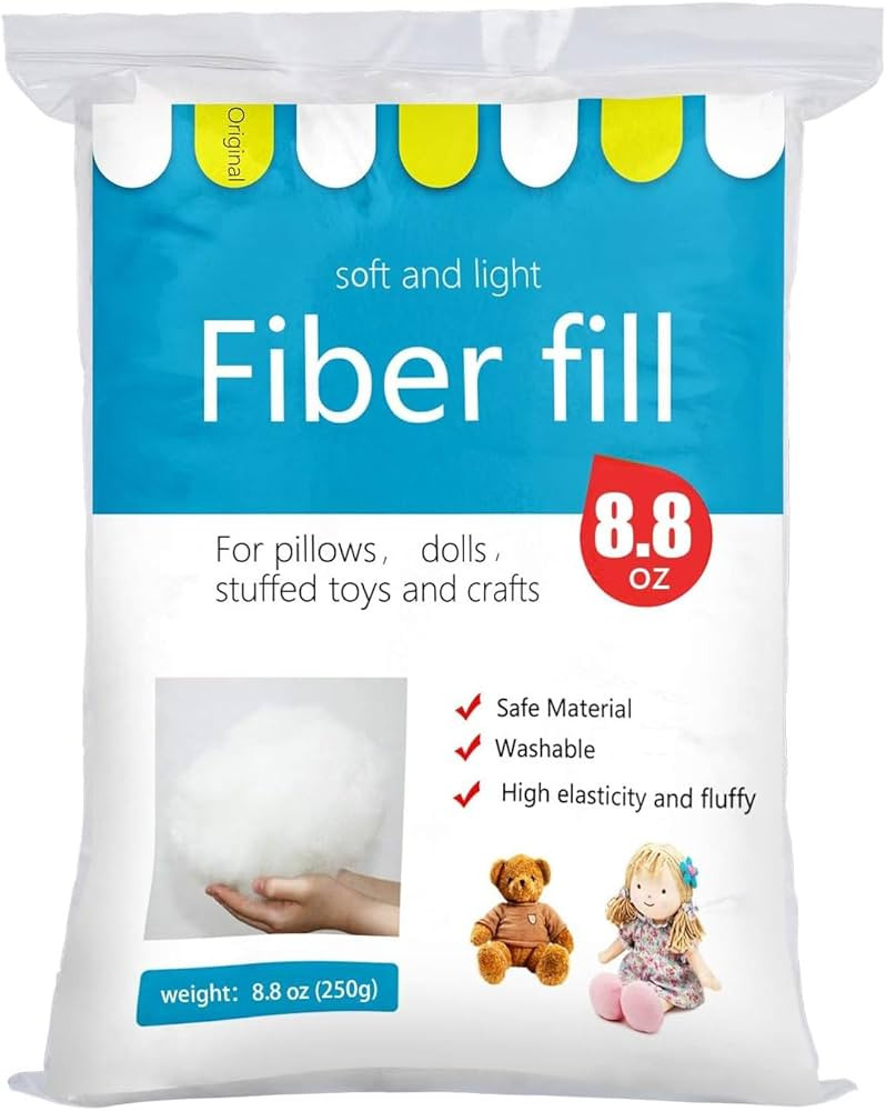 BUTUZE Polyester Premium Fiber Fill, High Resilience Fiber, Stuffing for Small Dolls Part Pillow ... | Amazon (US)
