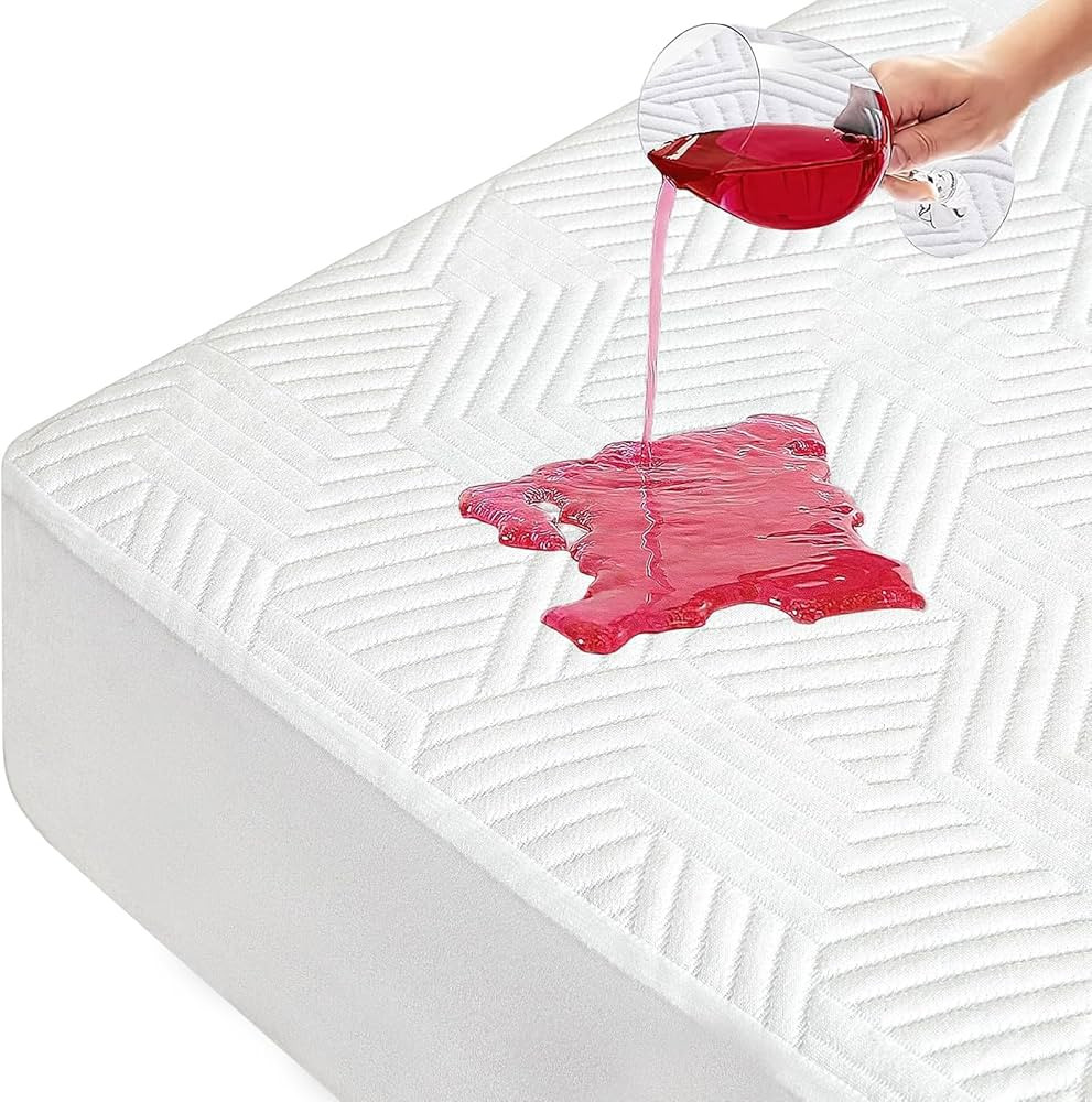 Timimi King Size 100% Waterproof Mattress Protector: Cooling Bed Mattress Cover - Ultra Soft & Br... | Amazon (US)