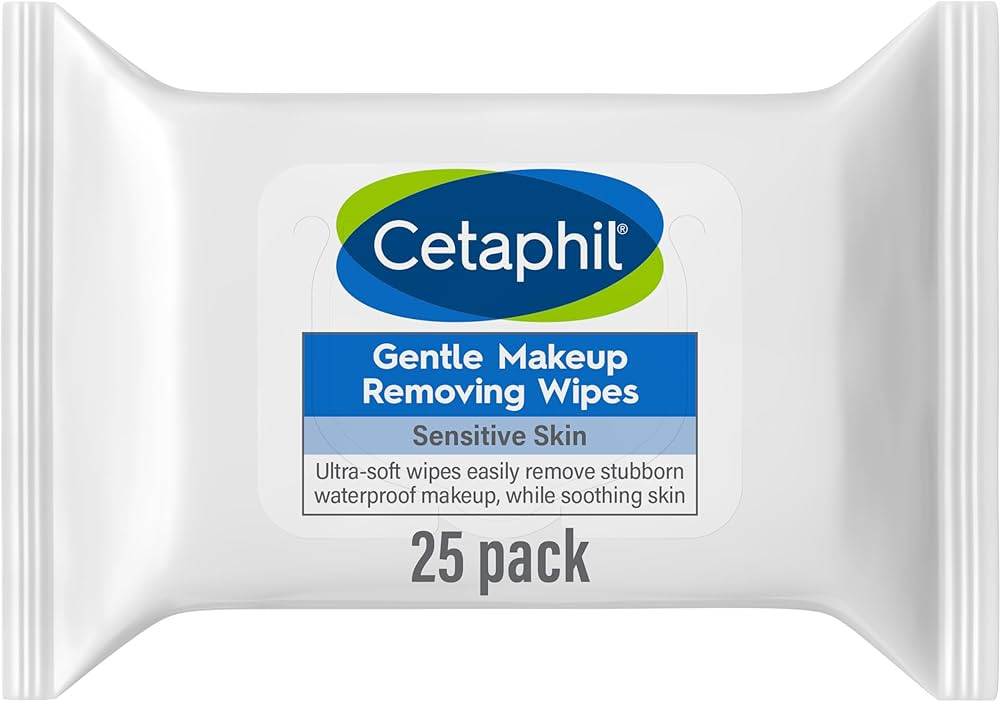 Cetaphil Gentle Makeup Removing Face Wipes, Daily Cleansing Facial Towelettes Gently Remove Makeu... | Amazon (US)