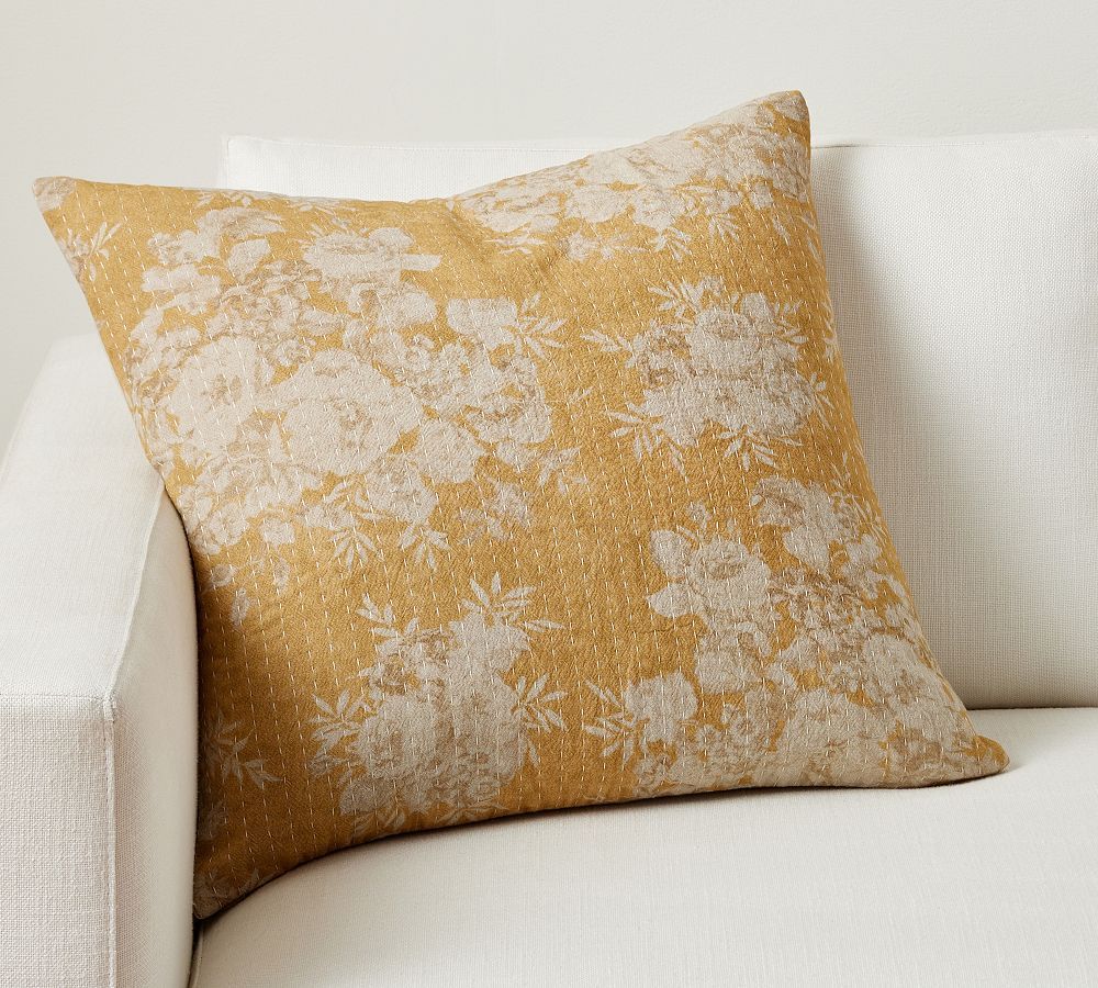 Zenia Floral Quilted Pillow PinterestFacebookXCopy Link Email Print | Pottery Barn (US)