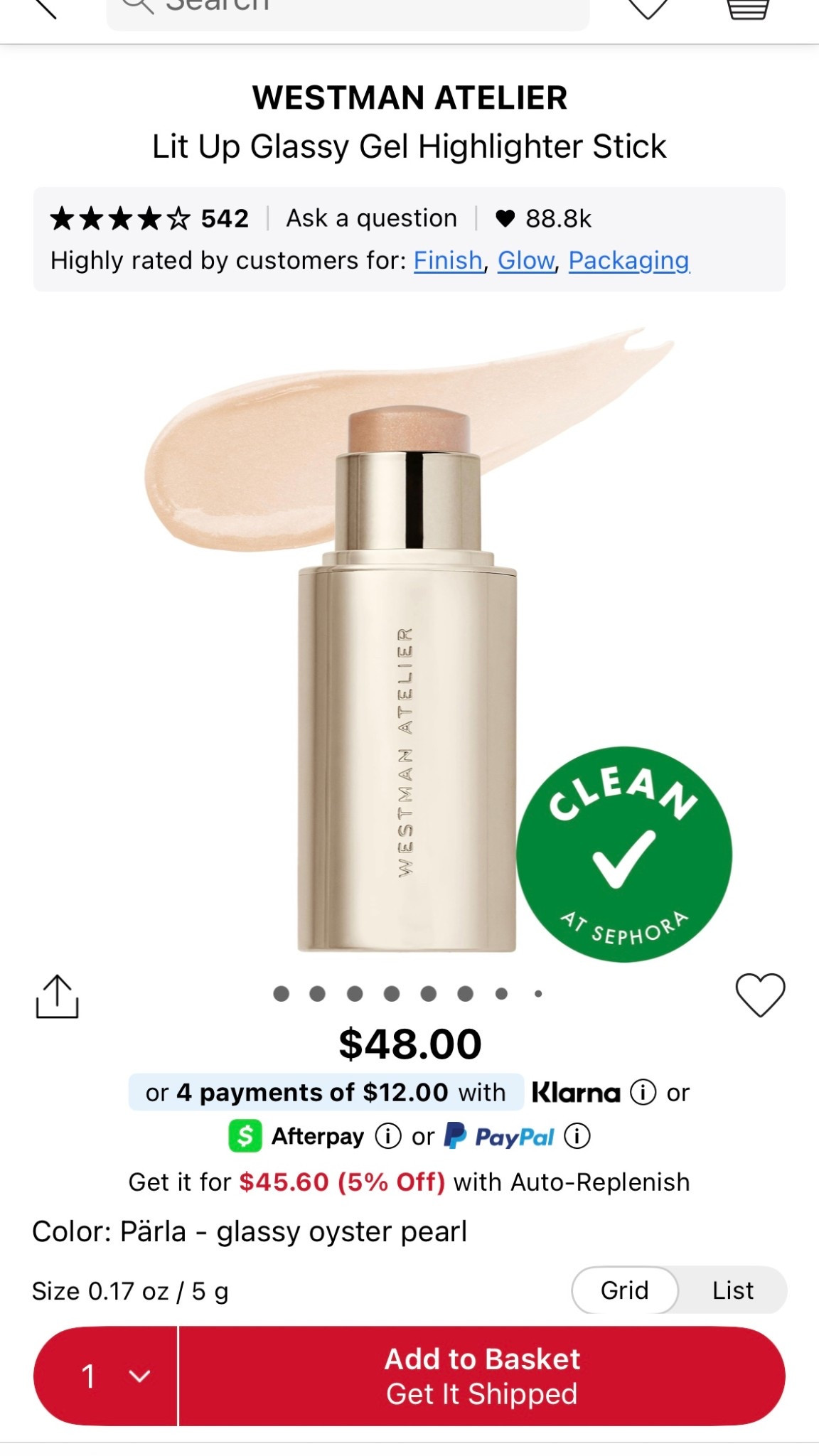 Highlighter - Dewey creamy heavenly look 