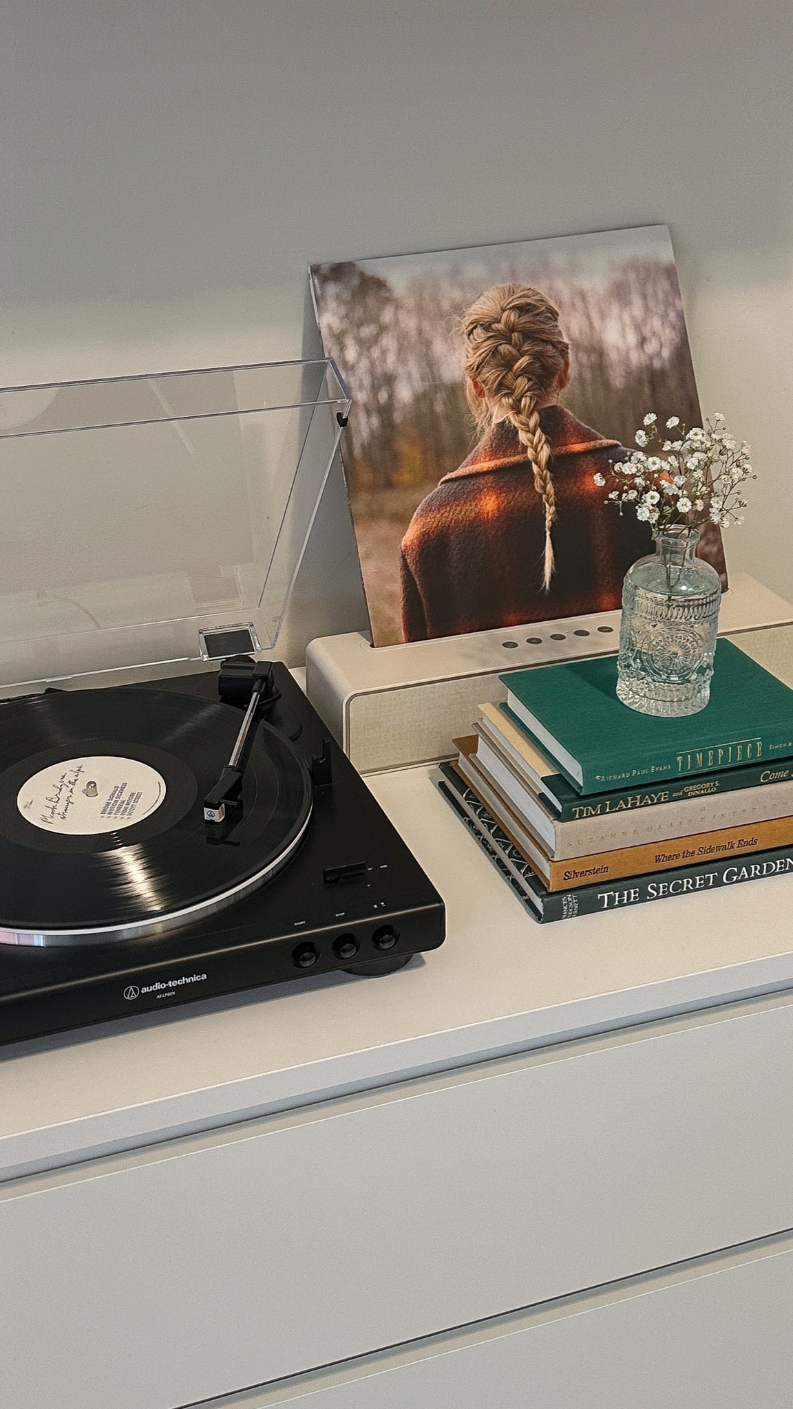 my favorite high quality record player + speaker that has a nifty little space for displaying the vinyl you’re currently listening to. so cool!! the exact speaker is sold out :( but I linked another one by heyday!

#LTKfindsunder50 #LTKGiftGuide #LTKhome