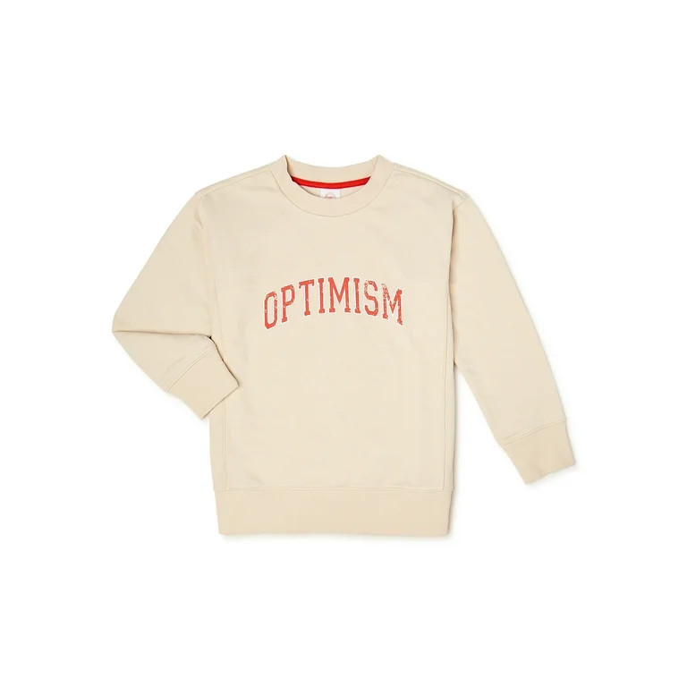 Wonder Nation Boys Long Sleeve Crewneck Sweatshirt, Sizes 4-18 & Husky | Walmart (US)
