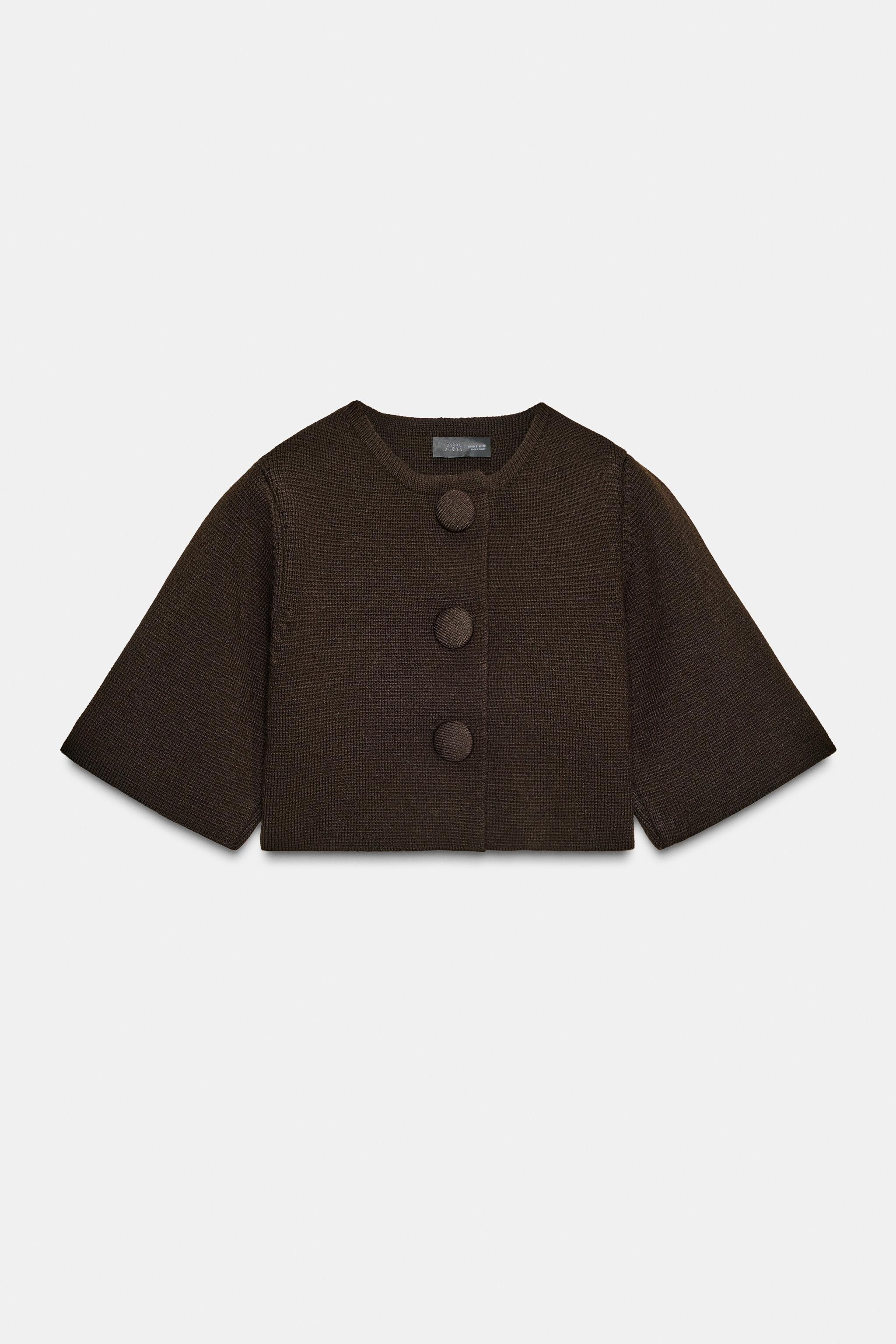 CROPPED KNIT JACKET | Zara US