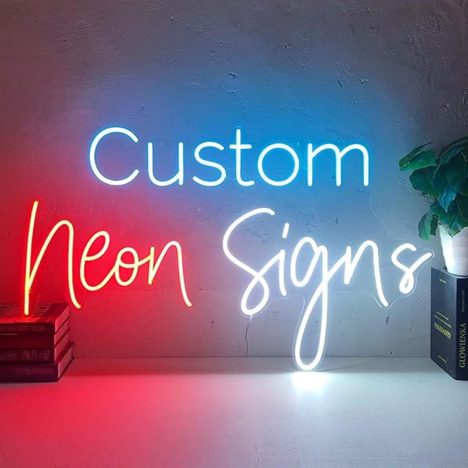 AOOS CUSTOM Dimmable LED Neon Signs for Home Bedroom Salon Dining Room Wall Decor (Customization:... | Amazon (US)