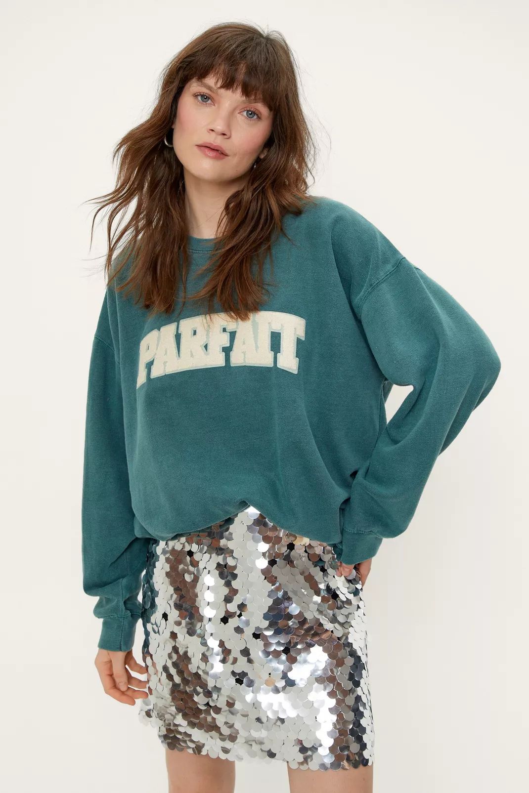 C'est Parfait Oversized Graphic Jumper | NastyGal (UK, IE)