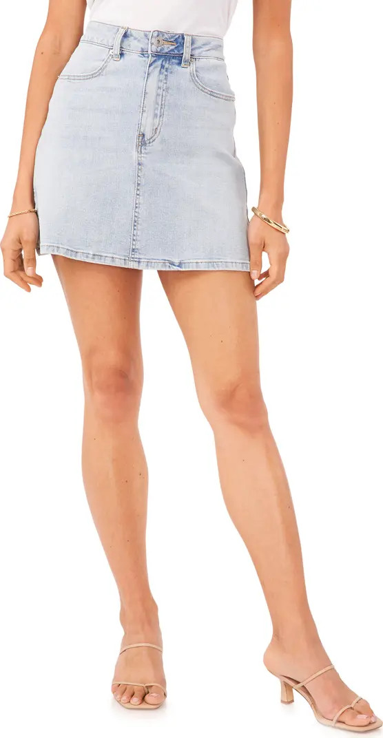 High Waist Denim Miniskirt | Nordstrom