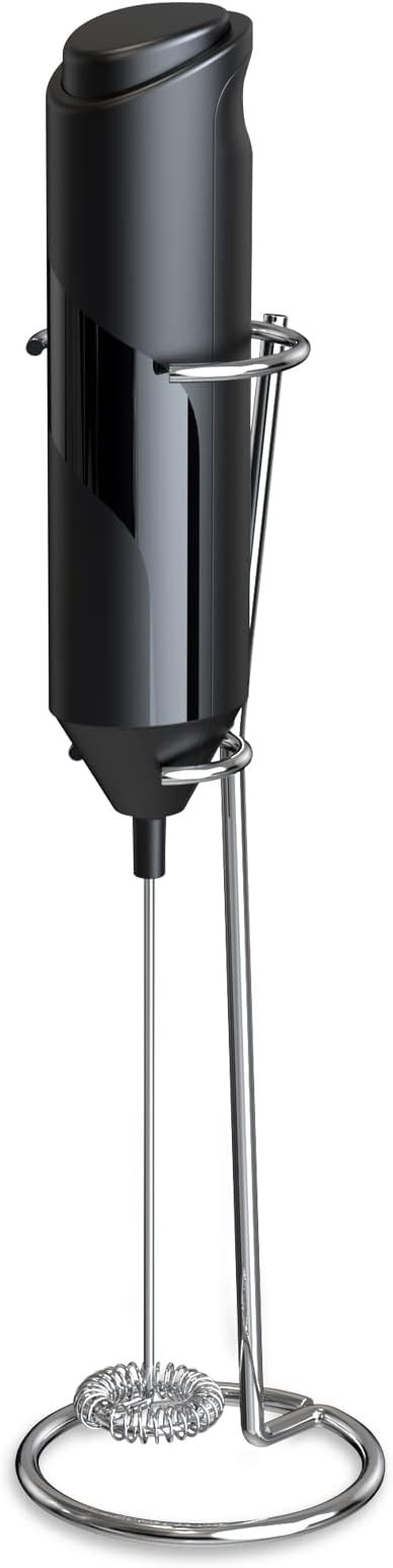 COKUNST Electric Milk Frother Handheld with Stainless Steel Stand Battery Powered Foam Maker, Whi... | Amazon (US)