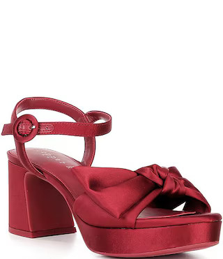 Lux Satin Bow Family Matching Platform Dress Sandals | Dillard's
