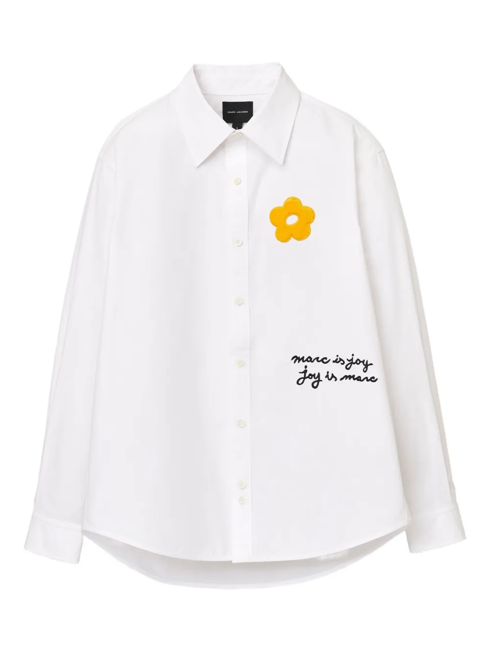 Marc Jacobs flower-patch Cotton Shirt | White | FARFETCH | Farfetch Global
