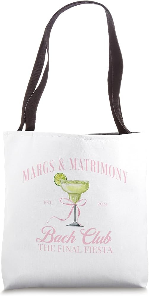 Margs and Matrimony bachelorette party Bach club Margarita Tote Bag | Amazon (US)