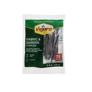 3.5 in. Weed Barrier Landscape Fabric Garden Staples (75-Pack) | The Home Depot